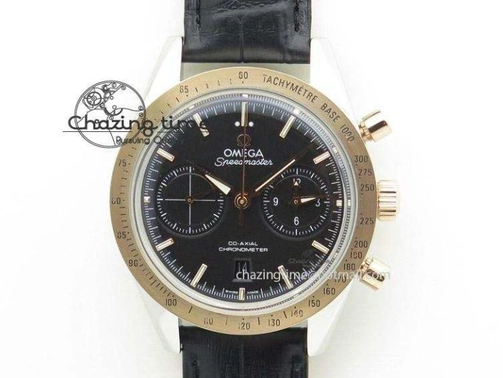 0119 Planet Ocean GMT 42mm V6F Best Edition Black Dial Silver Markers On SS Bracelet A Casual 8273